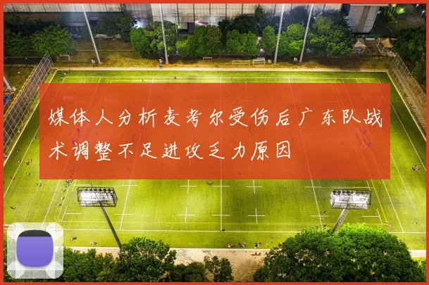 媒体人分析麦考尔受伤后广东队战术调整不足进攻乏力原因